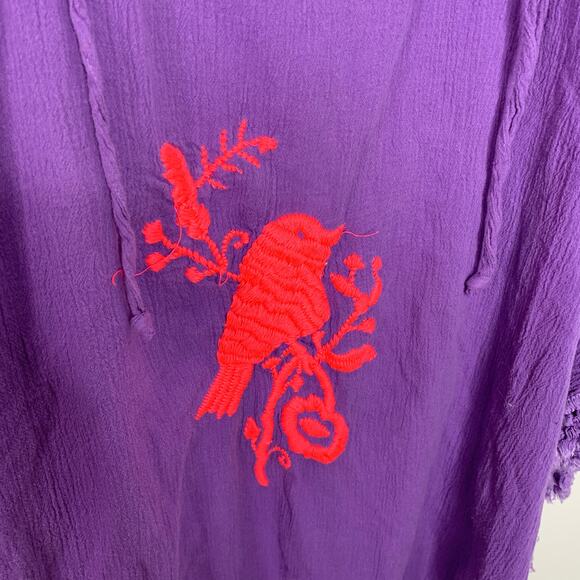 Bennett Malibu Purple Poncho One Size - Picture 2 of 4